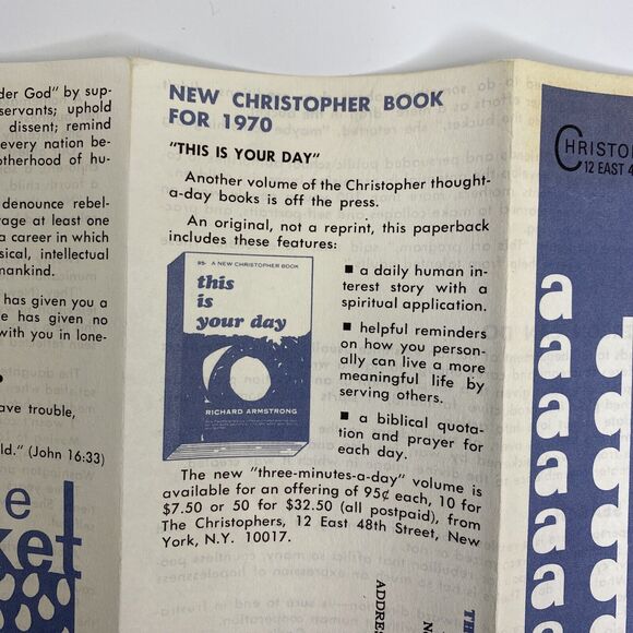 Vtg Jan Feb 1970 Christopher News Notes Pamphlet A Drop In The Bucket Political - Picture 11 of 11